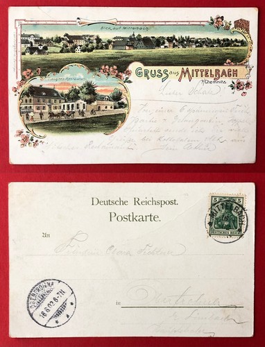 Litho mittelbach bei - litho, ak