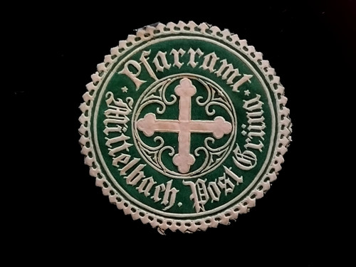 Siegelmarke pfarramt - siegelmarke,