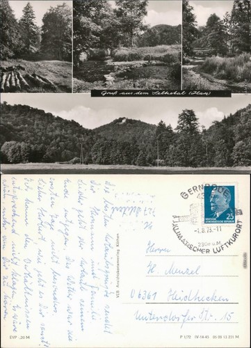 Ansichtskarte deutschland harz - ansichtskarte,