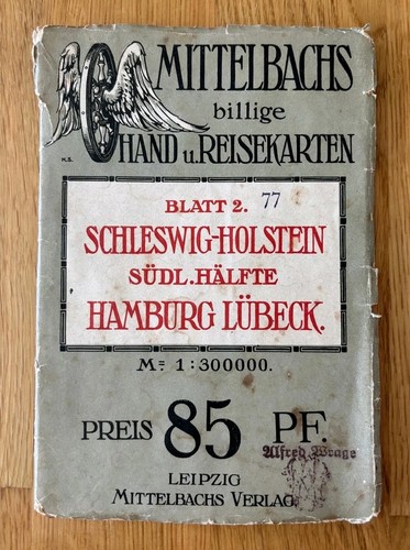 Mittelbachs reisekarte 1915 - um,
