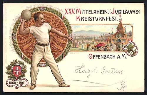 Lithographie offenbach m - offenbach, a.