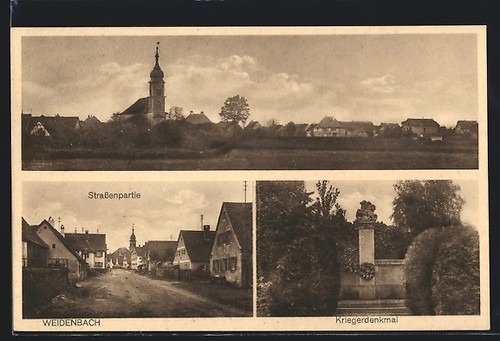 Weidenbach mittelfranken - ak, /
