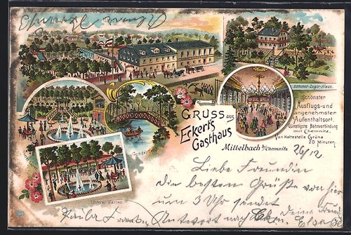 Lithographie mittelbach - mittelbach, b
