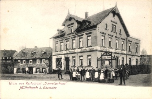 Mittelbach chemnitz in - ak,