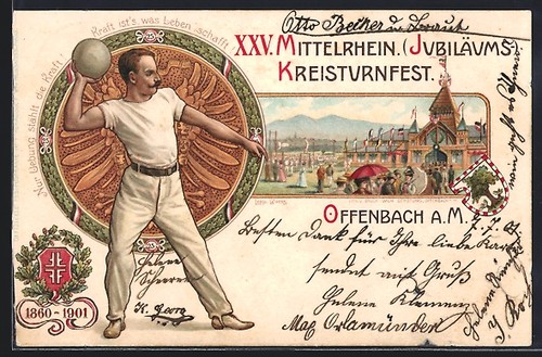 Lithographie offenbach m - offenbach, a.